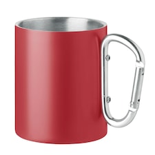 MidOcean Trumba Metal Double Wall 300ml Mug - Red - One Size