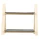 image 6 of 2-Tier Slate and Wood Snack Display Stand