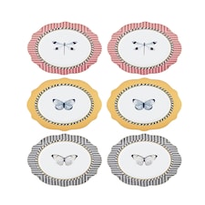 Mystique Collection Porcelain Side Plates (Set of 6)