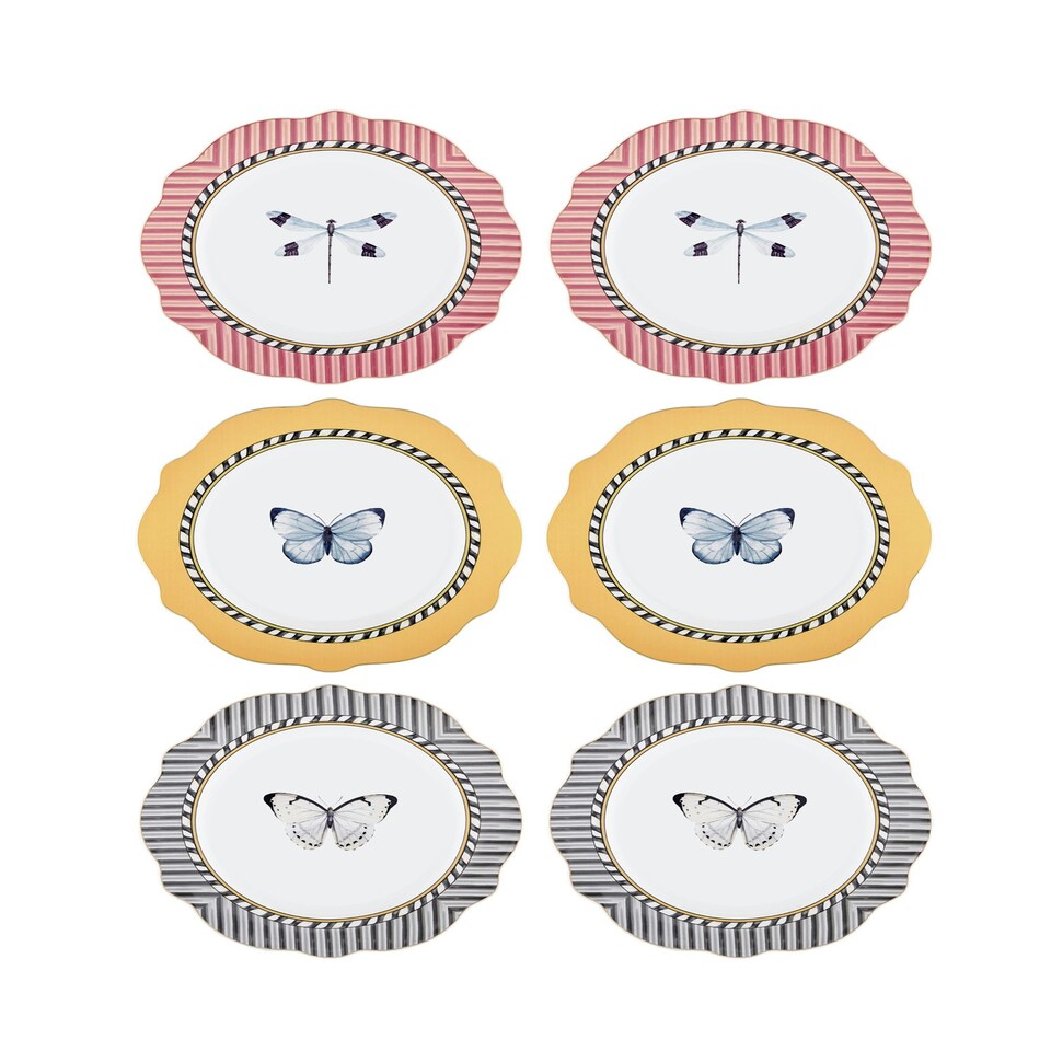 image 1 of Mystique Collection Porcelain Side Plates (Set of 6)