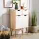 image 1 of Sideboard Storage Cabinet 2 Door 2 Drawer Cupboard Solid Wood Legs