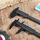 image 5 of 2Pc Plastic Vernier Calliper Set Diameter Measuring Gauge Tool Ruler 3'' 6'' UK