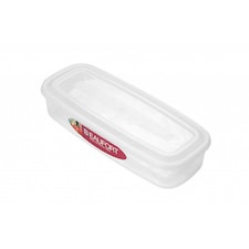 Beaufort Oblong Bacon Plastic Box - Clear - 1 Litre