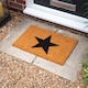 image 6 of Nicola Spring Coir Door Mat - 60 x 40cm - Black Star