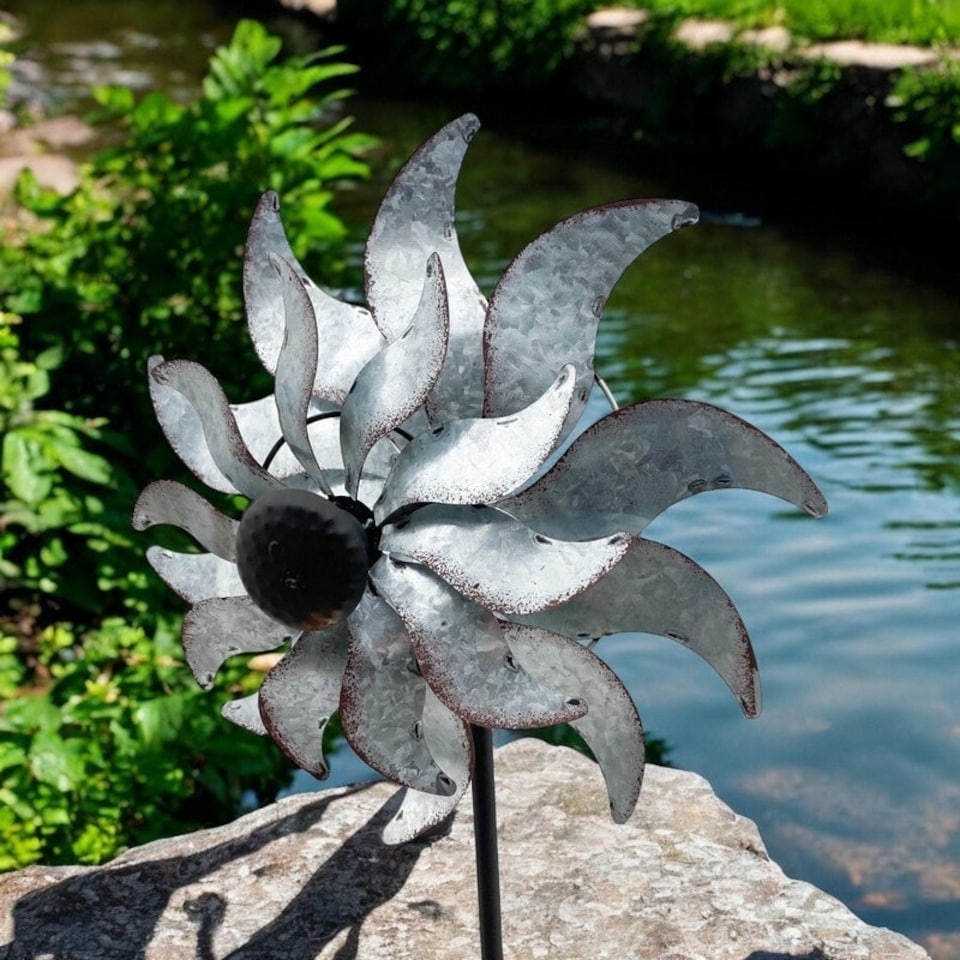 image 1 of 58 Inch Windmill - Metal - L35 x W35 x H148 cm