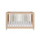image 1 of Tutti Bambini Fika Mini Cot Bed - Light Oak/White Sand
