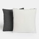 image 3 of OHS 4 x Cable Knit Sherpa Texture Filled Cushions, 45x45cm - Grey