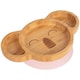 image 1 of Tiny Dining Koala Bamboo Suction Plate - Pastel Pink