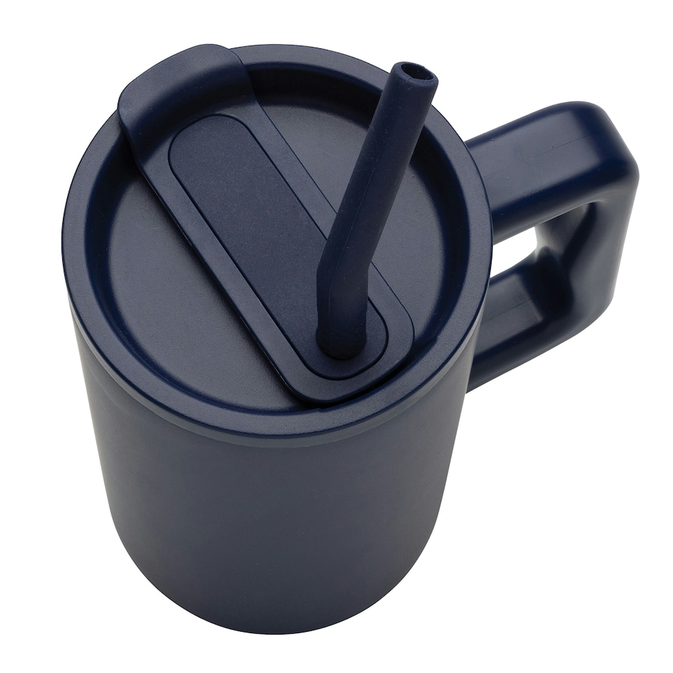 image 1 of XD Collection Cube Recycled Stainless Steel 800ml Travel Mug - Navy - One Size Blue