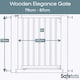 image 3 of Safetots Wooden Elegance Gate, Natural, 79cm - 87cm, Pressure Fit Safety Gate, 57cm Extra Wide Doorway, Easy Installation