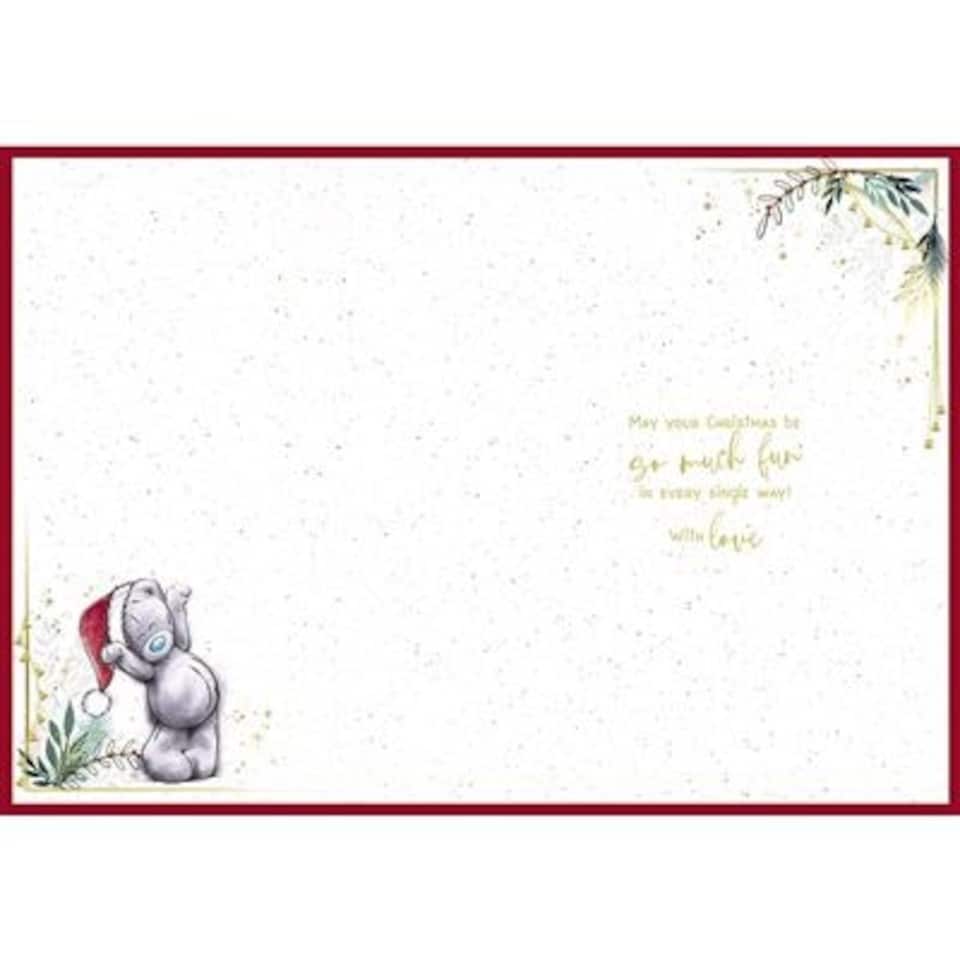 image 1 of Bear Ringing Bells Open Christmas Card