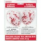 image 3 of Clear Biodegradable Latex Balloons With Red Heart Shaped Tissue Confetti 40cm / 16 in - Pack of 5