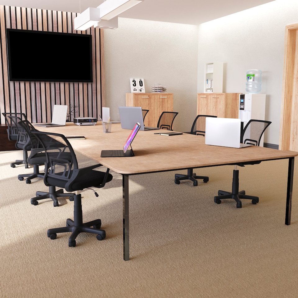 image 1 of Vida Designs Airsdale Office Chair Computer Desk Table Chair, Black