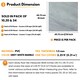 image 2 of NOVECRAFTO Vinyl Floor Tiles Self Adhesive – 18x18in Peel and Stick Waterproof Square Flooring for Kitchen, Bathroom & More – Grey White Marble Design Grey | 2.09 sqm