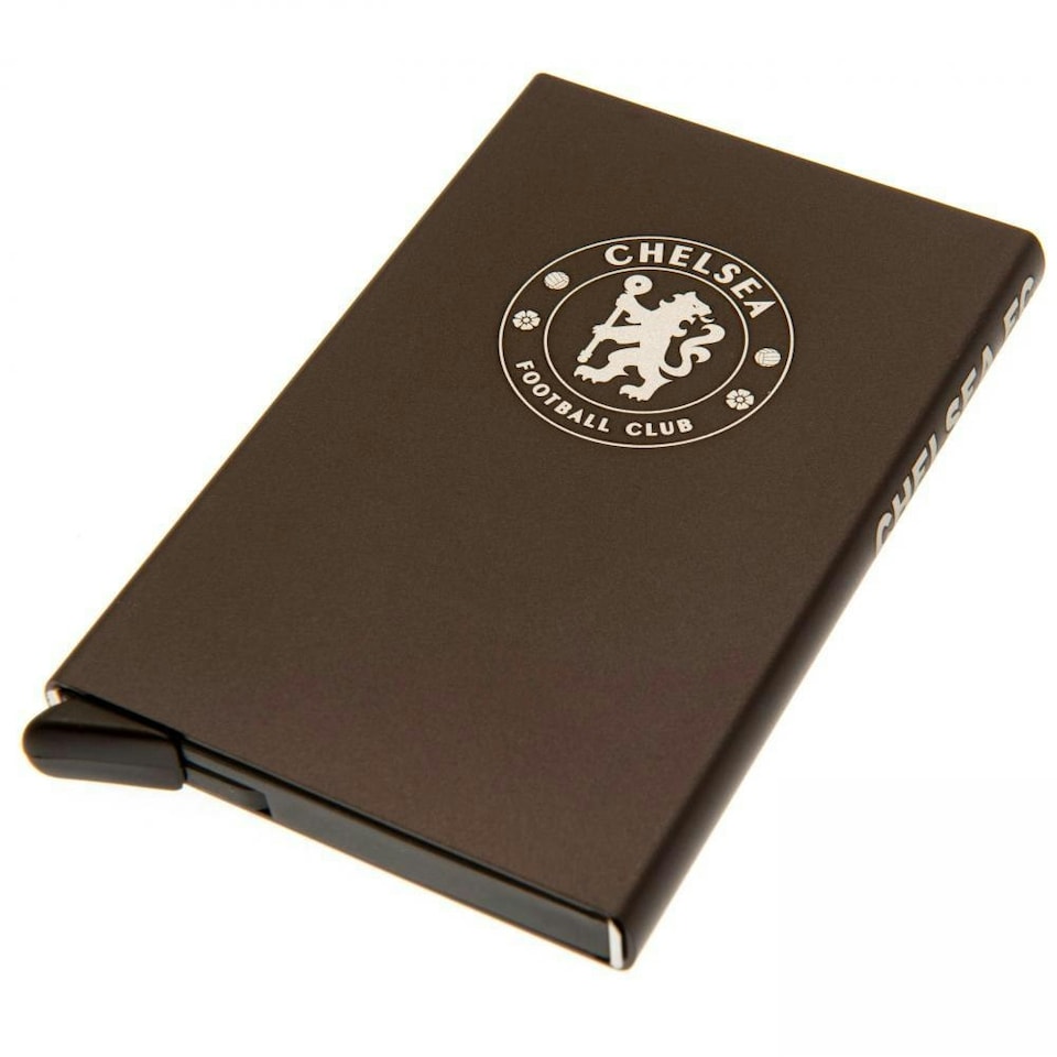 image 1 of Chelsea FC Aluminium Card Holder - Brown - One Size
