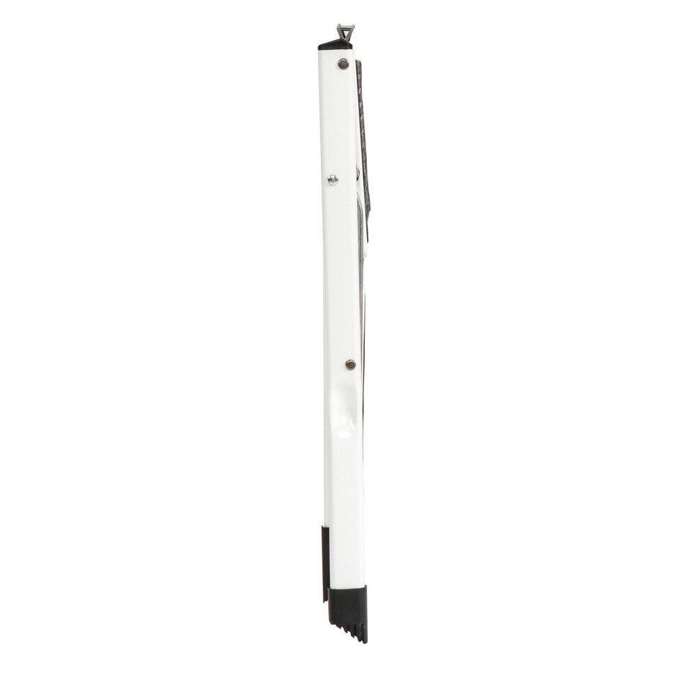 image 1 of Foldable 2 Step Ladder Stepladder Non Slip Tread Safety Steel Portable Stool | White