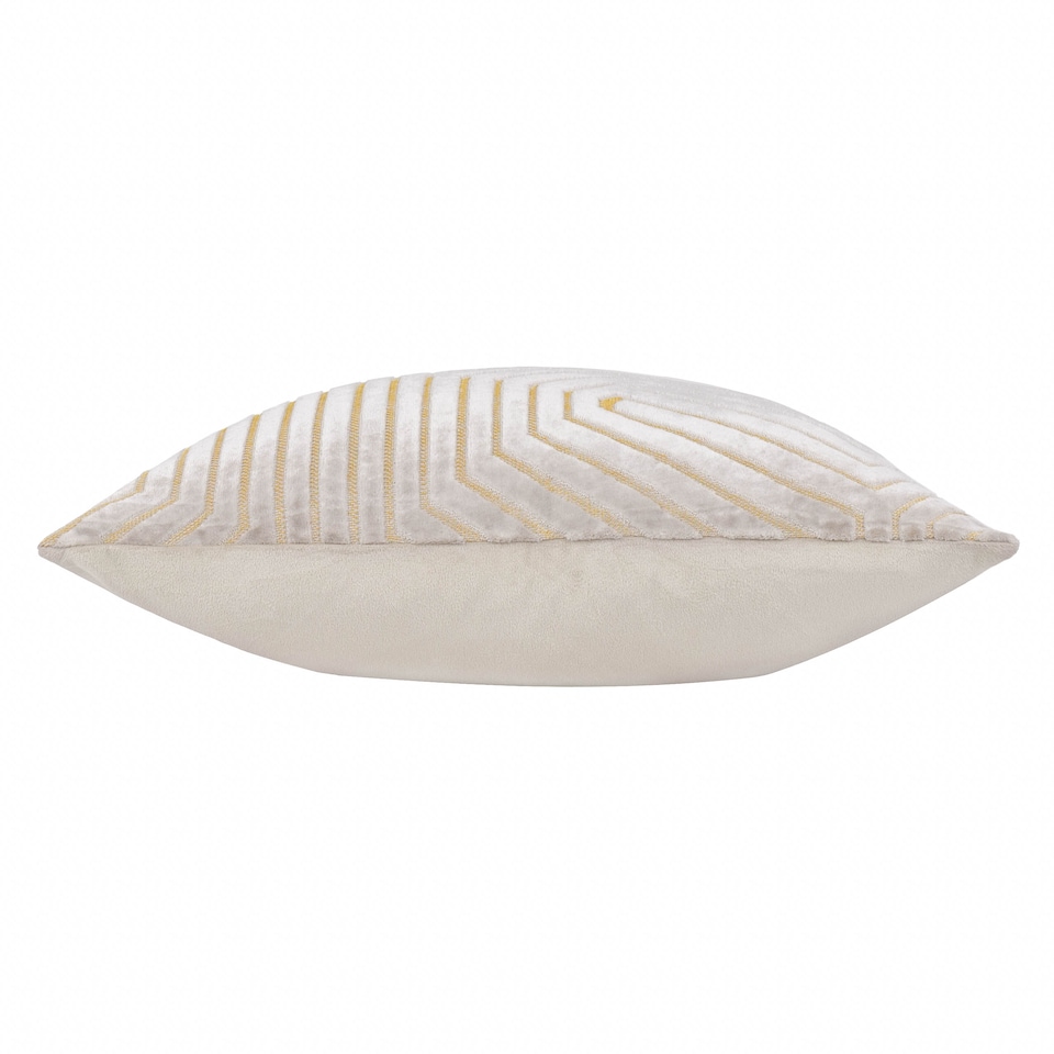 image 1 of Paoletti Evoke Cut Velvet Cushion | Pink | Oyster | 45 x 45cm | 1