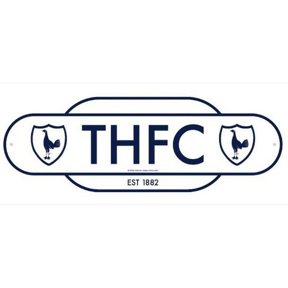 Tottenham Hotspur FC Retro Years Plaque - Cream/Navy - One Size