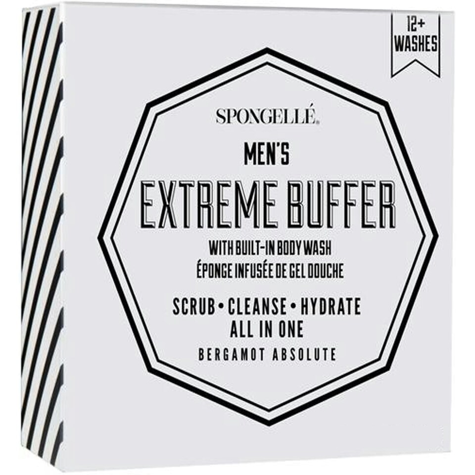 Spongelle Men's Extreme Buffer Bergamot Absolute 70.8g