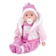 image 1 of BiBi Doll 20" Pinky Baby Doll Girl with White Coat Outfit, Sounds & Dummy Toy