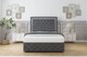image 2 of Sloomy Sofia Chrome Armour Coniston Divan Bed Base No Drawers With 26 Inch Strutted Headboard & 12 Inch Matching Footboard | Grey | Armour | Small Single | 1