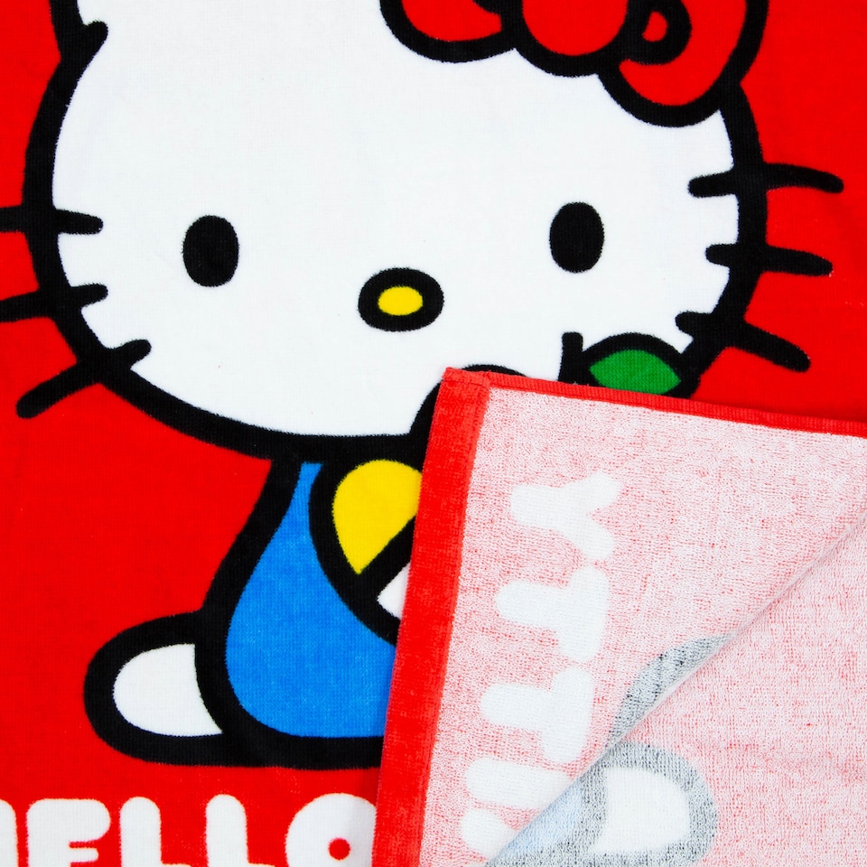 image 1 of Hello Kitty Cheeky Towel Poncho