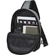 image 3 of Unbranded Reclaim Two Tone Recycled 3.5L Sling Backpack - Solid Black/Heather Grey - One Size | Black