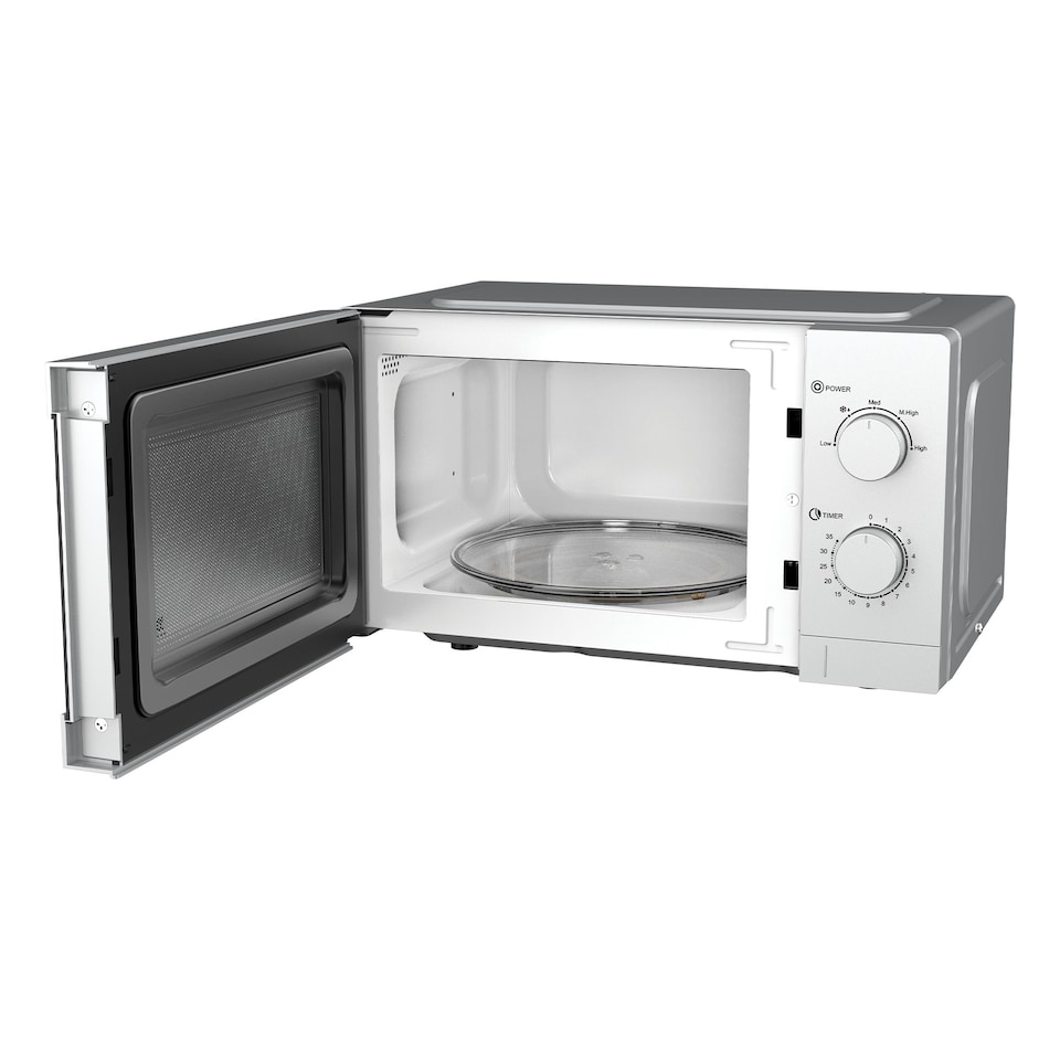 image 1 of Manual Microwave, 20 Litre, 5 Power Settings, 800W, Silver, IGMS08080S