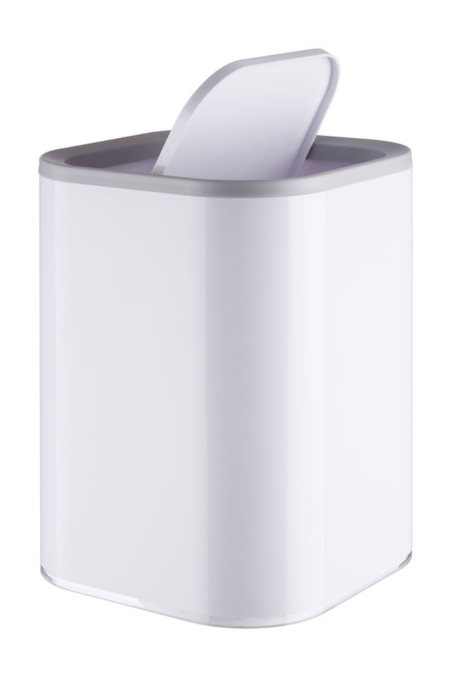 image 1 of Ando White Acrylic Waste Bin