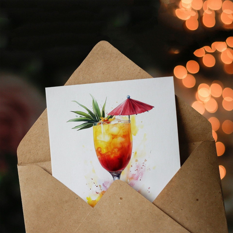 image 1 of Cheers to 80 Years of Fabulous Cocktail Fun 80th Birthday Card For Women