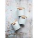 image 4 of KitchenCraft Airtight Tea Coffee Sugar Canister Set Blue