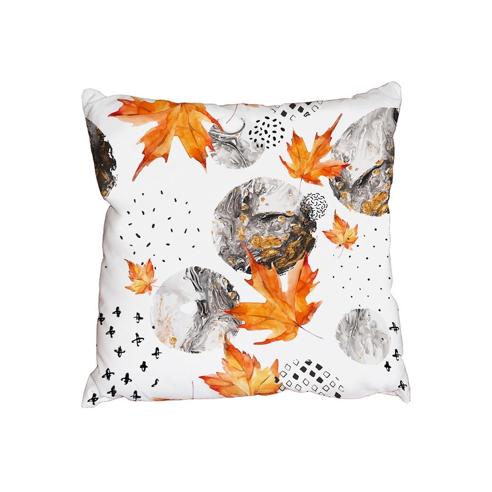 Orange Autumn Leaves (Outdoor Cushion)