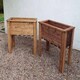 image 2 of Wiltshire (Raised) 2pc Medium Trough Set - W82 x D41 x H72 Brown