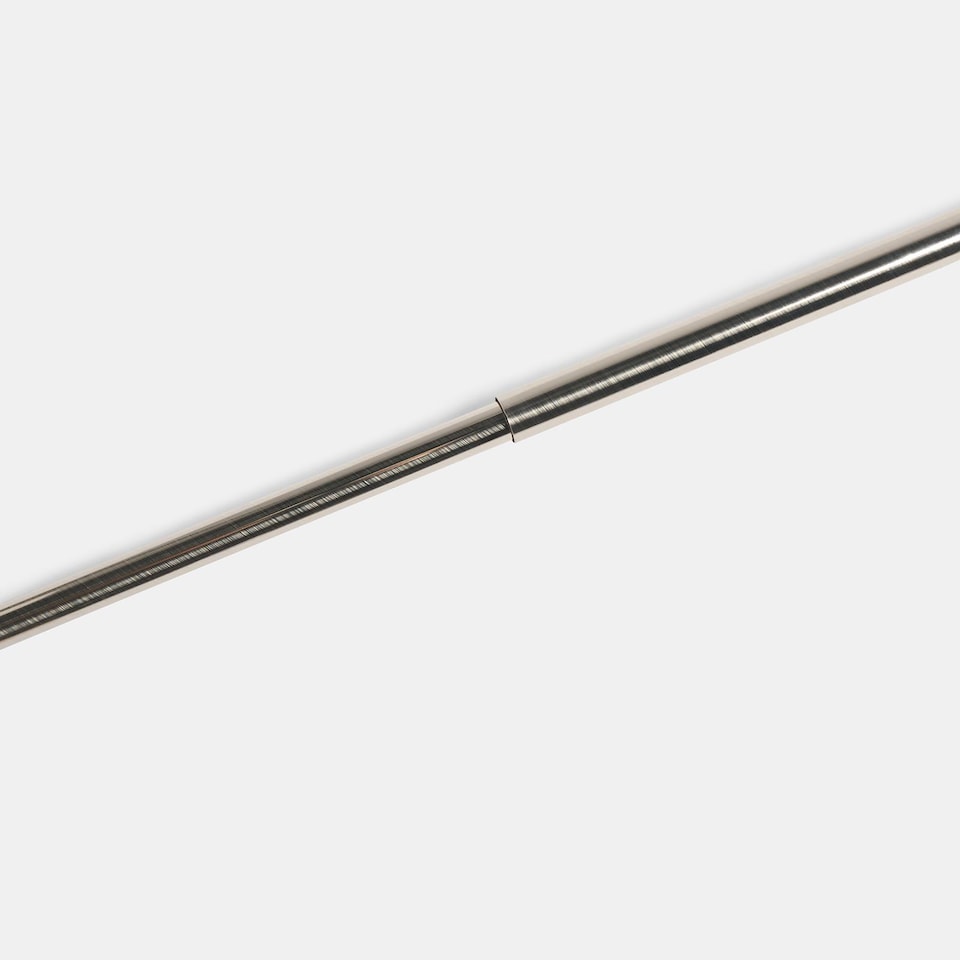 image 1 of OHS Curtain Pole Extendable 16mm Metal Finnials Crystal End Rod 70-120cm