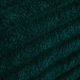image 5 of OHS Faux Fur Ribbed Fleece Duvet Cover and Pillowcase Bedding Set, King - Forest Green