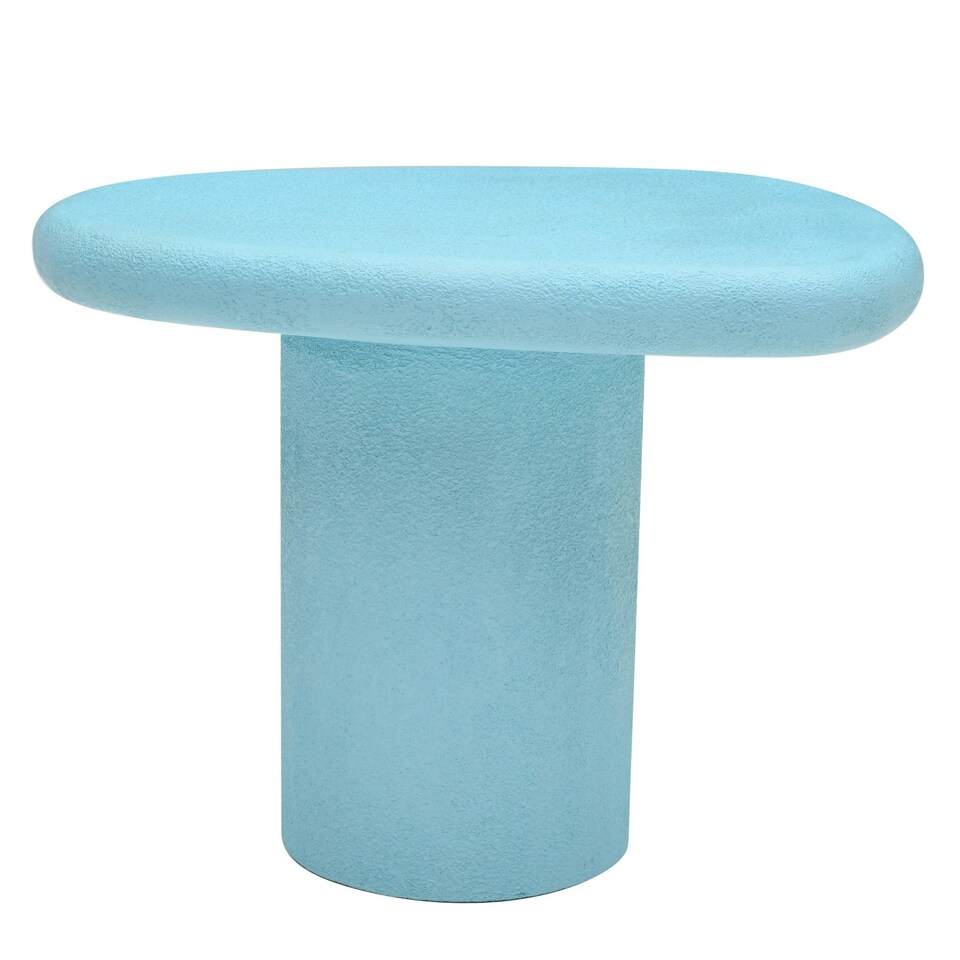 image 1 of Malda Mango Wooden Side Table Blue