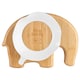 image 2 of Tiny Dining Children's Bamboo Suction Elephant Plate - White | White | White