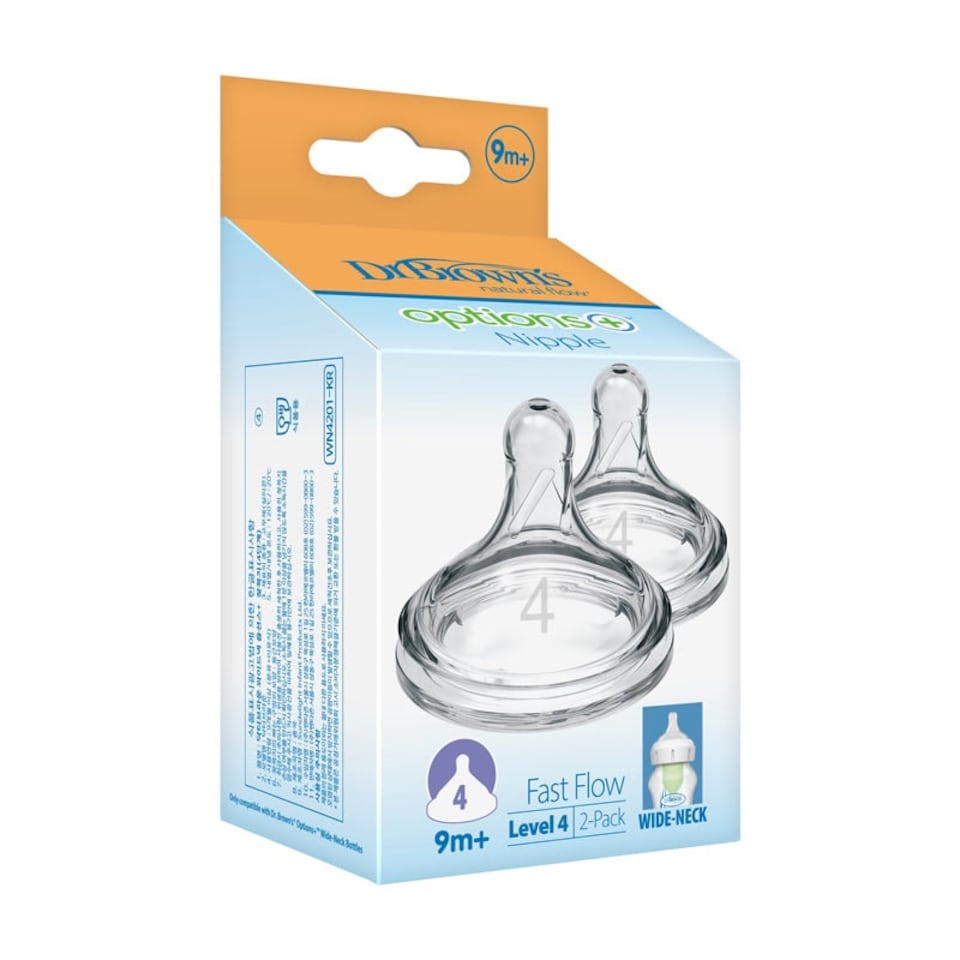 image 1 of Dr. Brown's Options+ Teat 9m+ 2Pk