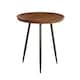 image 1 of Chervey Round Solid Mango Wood Side Table with Tri-Pin Legs Large