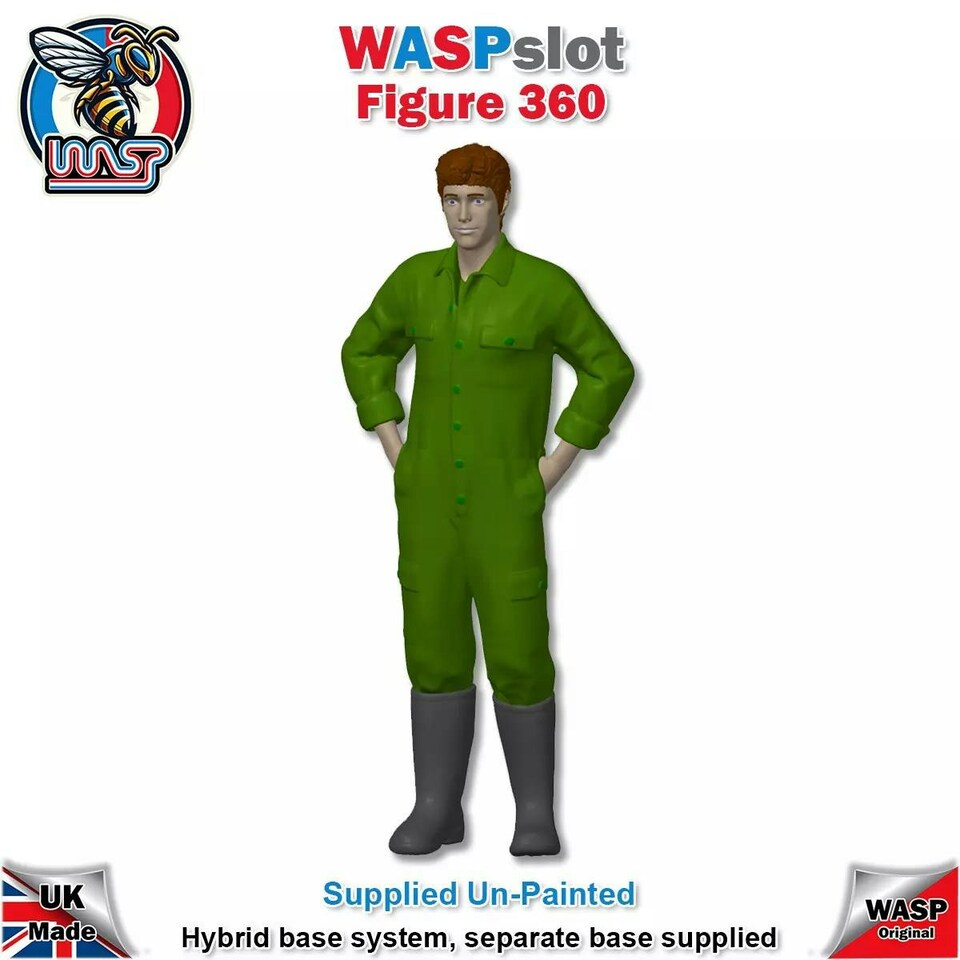 image 1 of Trackside Unpainted Figures Farm Mechanics x 3 Scenery Set 122 1:32 Wasp