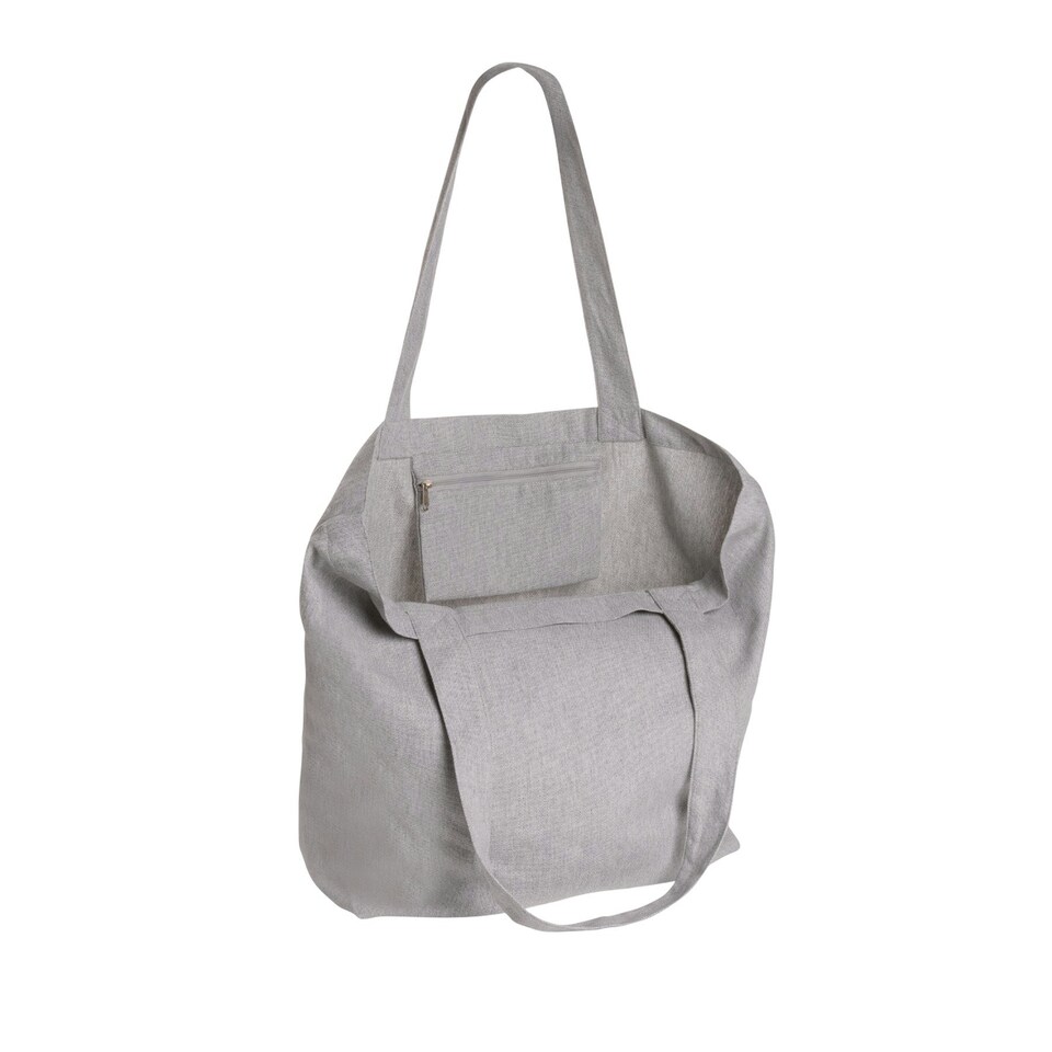 image 1 of XD Collection Recycled Canvas Undyed Tote Bag - Grey - One Size Grey