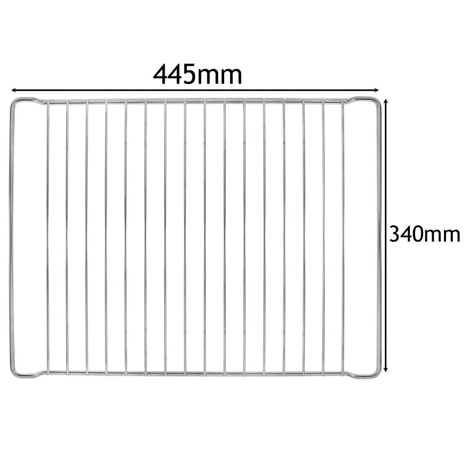 image 1 of SPARES2GO Chrome Grill Shelf Rack compatible with Hotpoint Oven Cooker (445mm x 340mm)