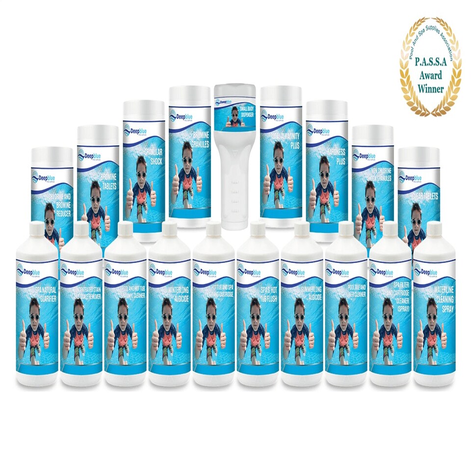 image 1 of 500g Deep Blue Pro Spa Shock Chlorine Granules