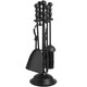 image 3 of Hill Interiors Black Duchess Steel Hearth Tool Set - Black - One Size
