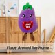 image 9 of Aubergine Soft Toy Cute Plushie Huggable Cuddly Stuffed Toy 20cm Purple