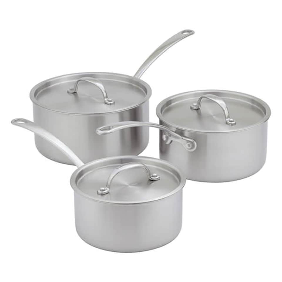 image 1 of Stellar Eclipse 3 Piece Saucepan Set
