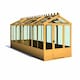 image 1 of Holkham 6 x 16 Greenhouse - Timber - L476 x W190.3 x H237.3 cm