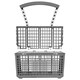 image 8 of SPARES2GO Cutlery Basket Cage Lid & Removable Handle compatible with Bush Dishwasher (235 x 242 x 130mm)