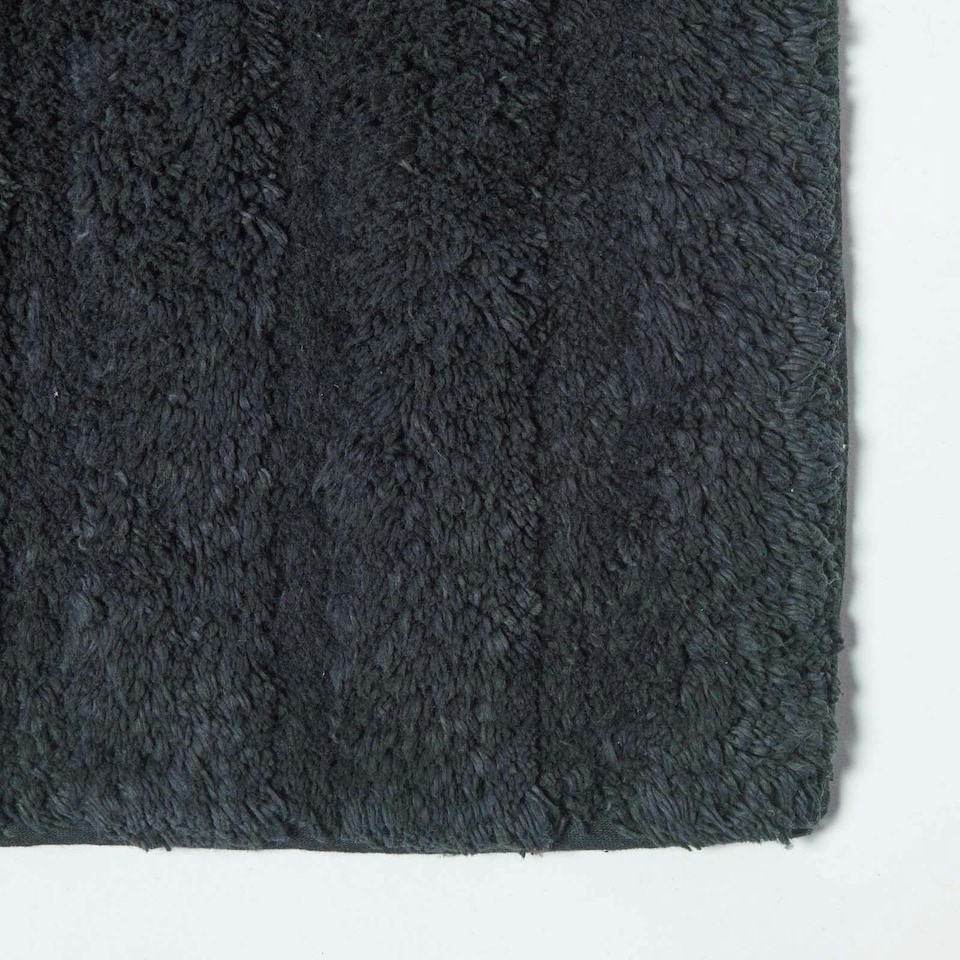 image 1 of Homescapes Spa Supreme Luxury Black Pedestal Mat