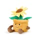 image 2 of Warmies Plush Yellow Flower Pot Microwavable LARGE